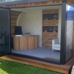 Telephone and data wiring installed to a garden office
